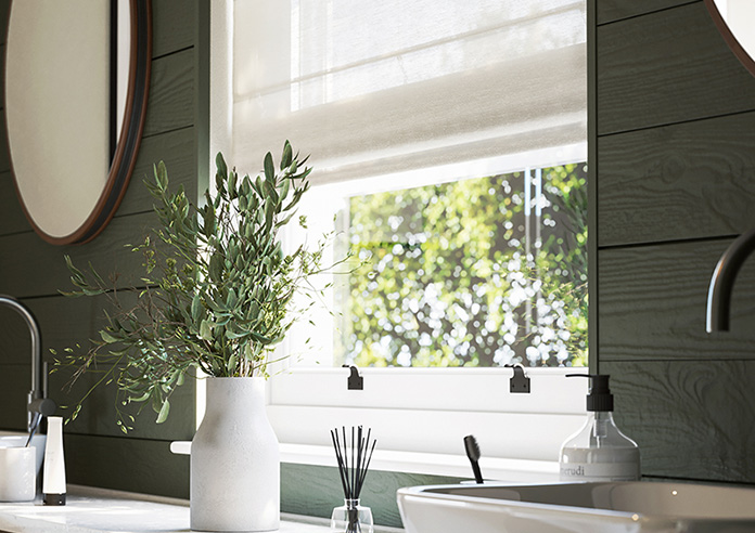 Tanami Voile, Glacier Grey - Twist&Fit Roman Blind - Image 5